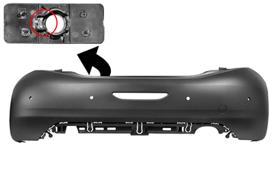 Pare chocs arrière pour parkcontrol CITYPARK