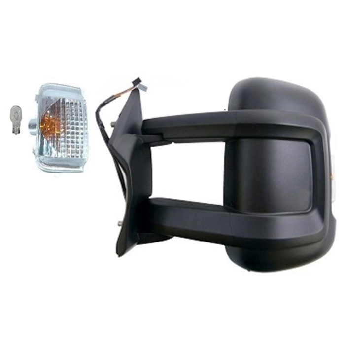 Specchio elettrico sinistro con sensore di temperatura, versione lunga, indicatore 16W