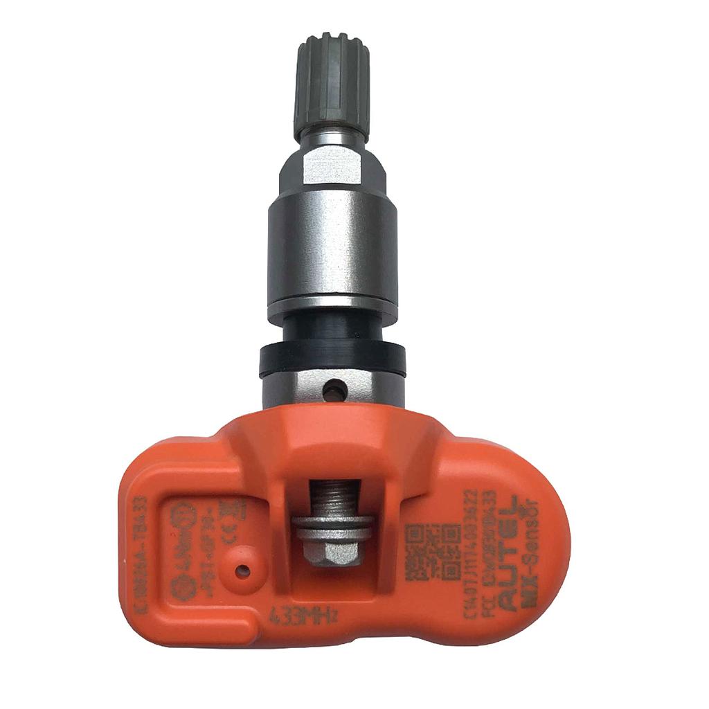 Capteur universel de pression des pneus programmé Autel avec valve métallique titan 433 MHz