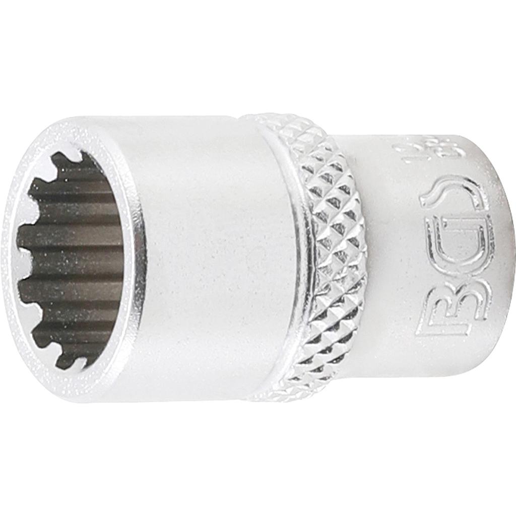 Steckschlüssel-Einsatz Gear Lock | Antrieb Innenvierkant 6,3 mm (1/4&quot;) | SW 10 mm