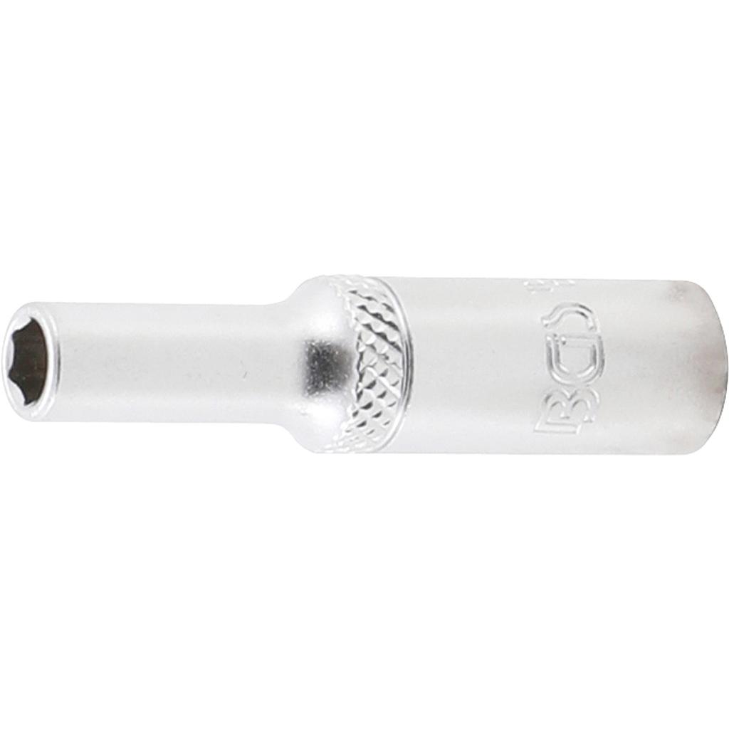 Steckschlüssel-Einsatz Sechskant, tief | Antrieb Innenvierkant 6,3 mm (1/4&quot;) | SW 5 mm