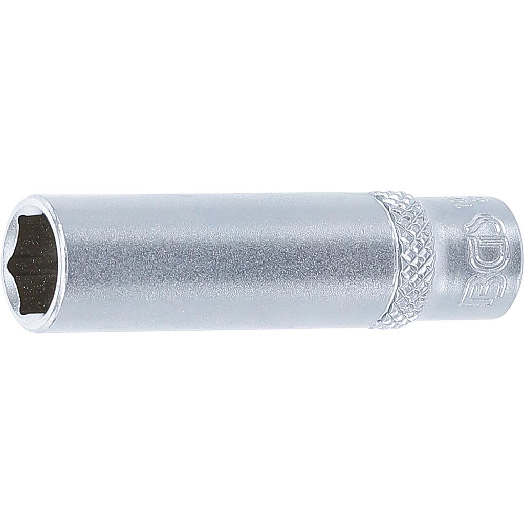 Steckschlüssel-Einsatz Sechskant, tief | Antrieb Innenvierkant 6,3 mm (1/4&quot;) | SW 9 mm