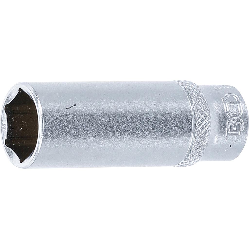 Steckschlüssel-Einsatz Sechskant, tief | Antrieb Innenvierkant 6,3 mm (1/4&quot;) | SW 13 mm