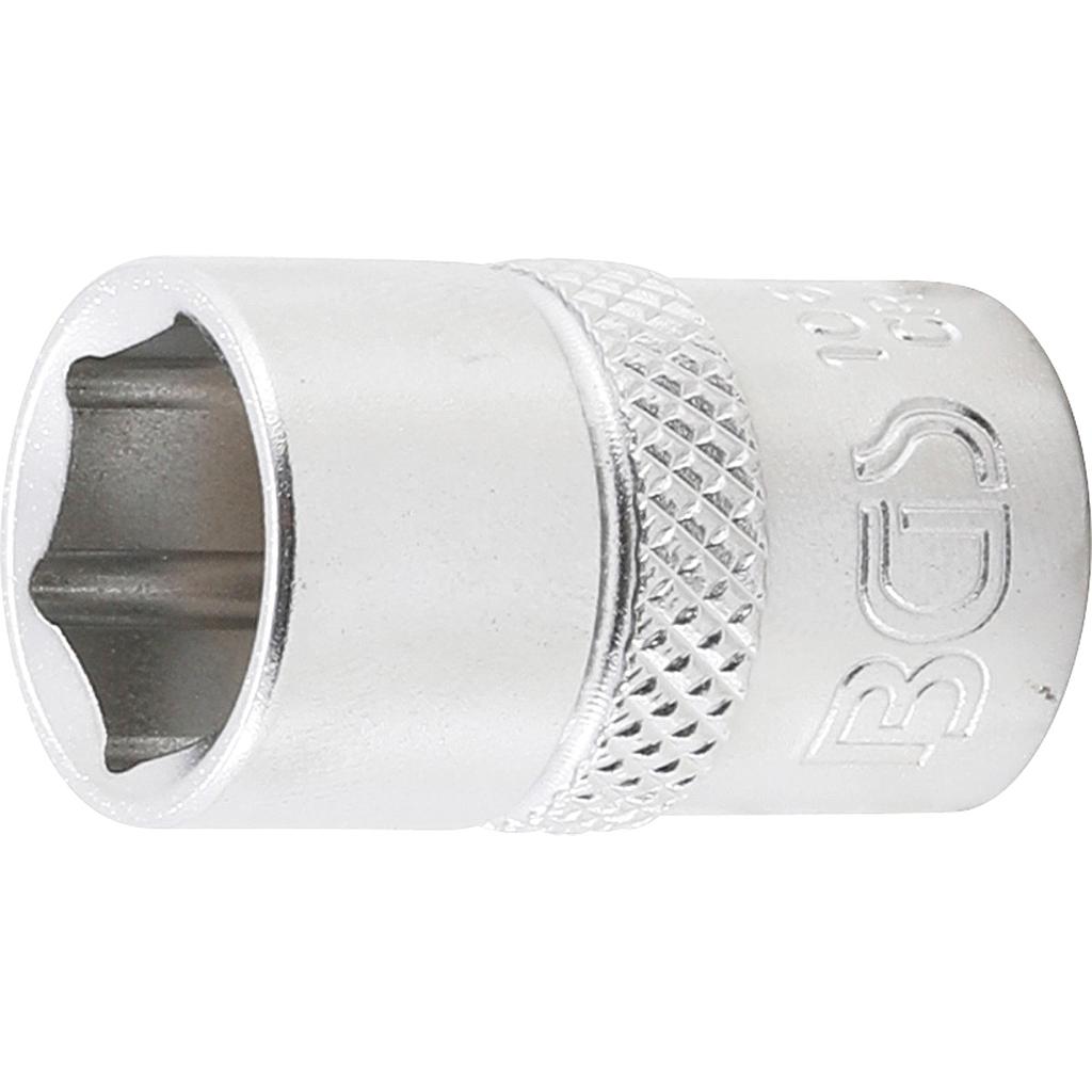 Steckschlüssel-Einsatz Sechskant | Antrieb Innenvierkant 10 mm (3/8&quot;) | SW 12 mm
