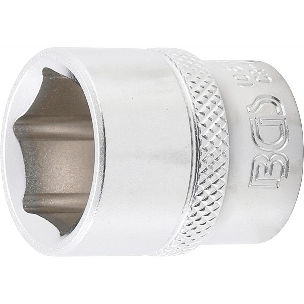 Steckschlüssel-Einsatz Sechskant | Antrieb Innenvierkant 10 mm (3/8&quot;) | SW 18 mm