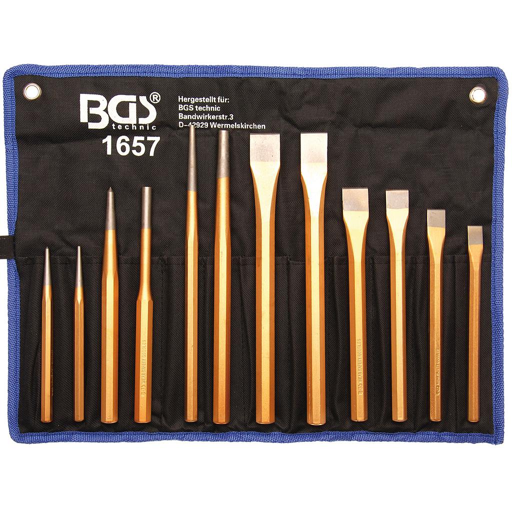 Splintentreiber-/ Meissel-/ Körner-Satz | 12-tlg.