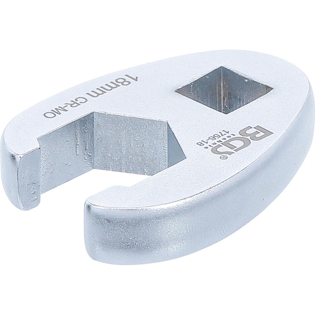 Hahnenfussschlüssel | Antrieb Innenvierkant 10 mm (3/8&quot;) | SW 18 mm