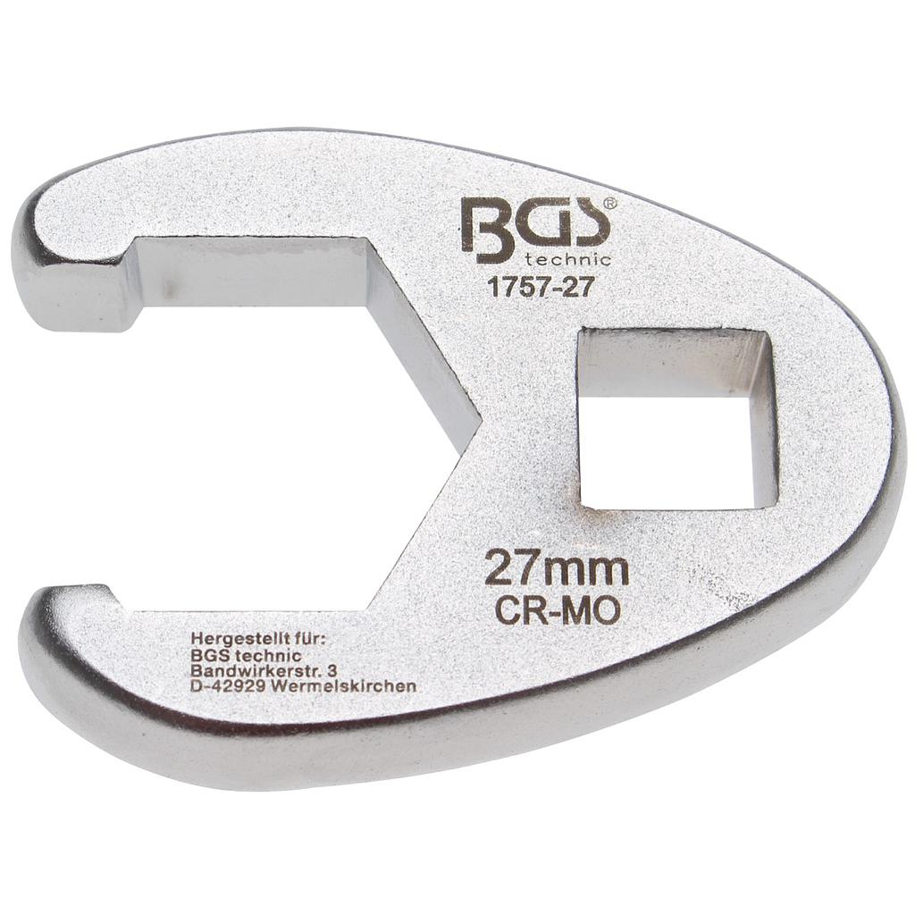 Hahnenfussschlüssel | Antrieb Innenvierkant 12,5 mm (1/2&quot;) | SW 27 mm