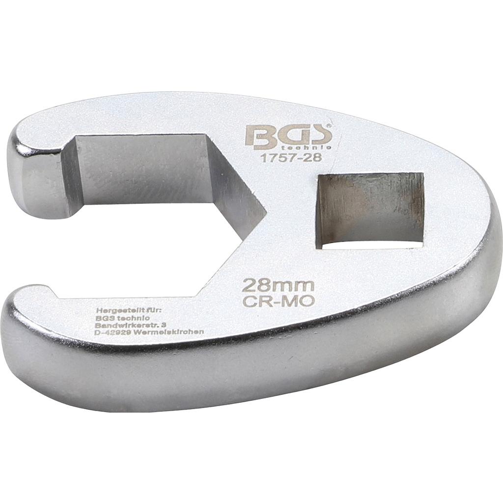 Hahnenfussschlüssel | Antrieb Innenvierkant 12,5 mm (1/2&quot;) | SW 28 mm