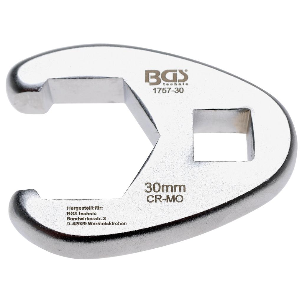 Hahnenfussschlüssel | Antrieb Innenvierkant 12,5 mm (1/2&quot;) | SW 30 mm