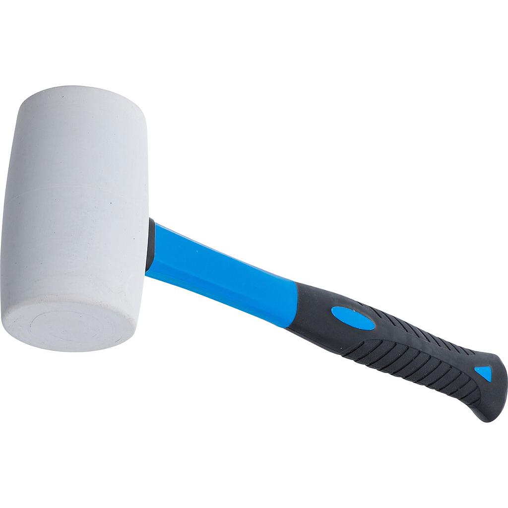 Gummihammer | Fiberglasstiel | weisser Kopf | Ø 64 mm | 750 g