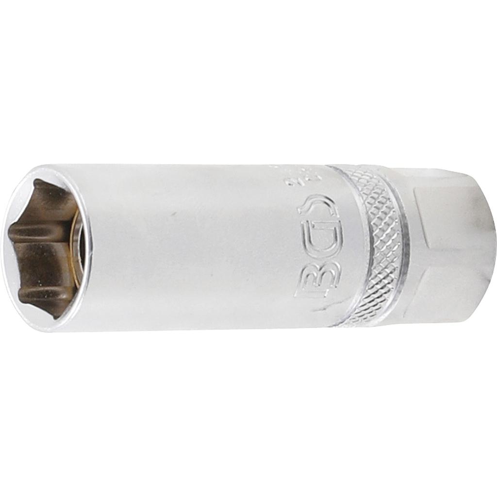 Zündkerzen-Einsatz mit Magnet, Sechskant | Antrieb Innenvierkant 12,5 mm (1/2&quot;) | SW 16 mm