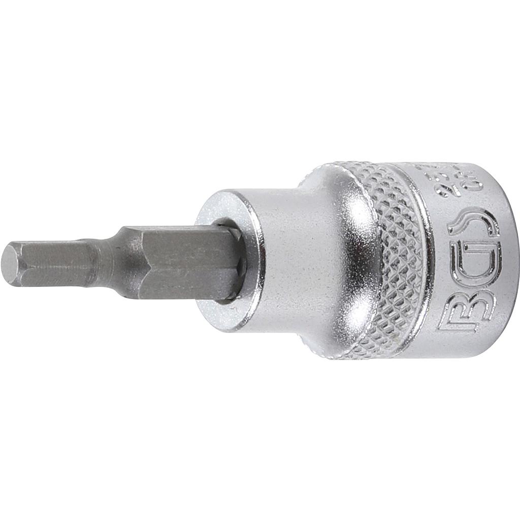 Bit-Einsatz | Antrieb Innenvierkant 10 mm (3/8&quot;) | Innensechskant 4 mm