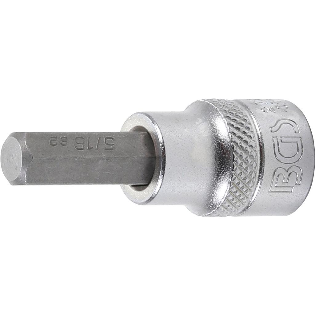 Bit-Einsatz | Antrieb Innenvierkant 10 mm (3/8&quot;) | Innensechskant 5/16&quot;