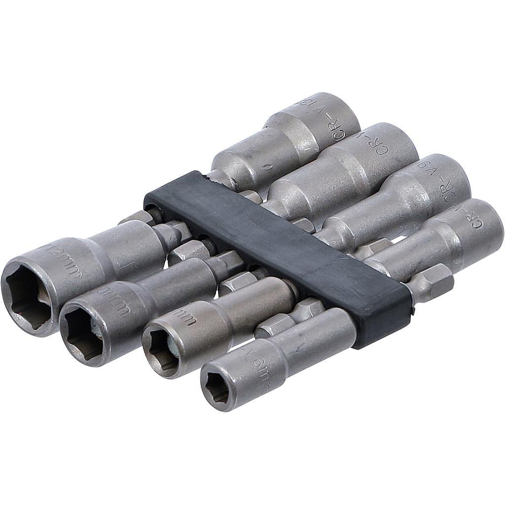 Steckschlüssel-Einsatz-Satz Sechskant | Antrieb Aussensechskant 6,3 mm (1/4&quot;) | SW 6 - 13 mm | 8-tlg.