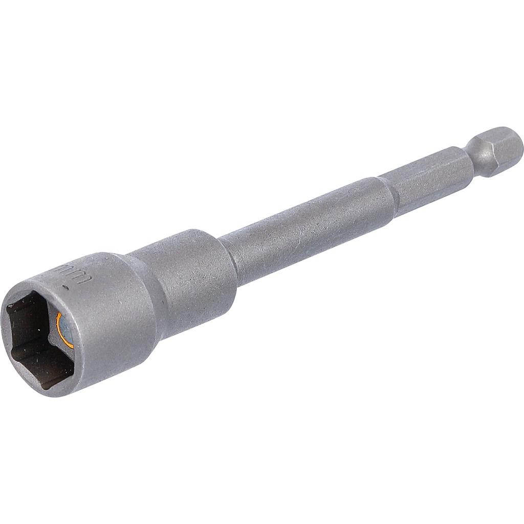 Steckschlüssel-Einsatz Sechskant, extra lang | für Bohrmaschinen | Antrieb Aussensechskant 6,3 mm (1/4&quot;) | SW 13 mm