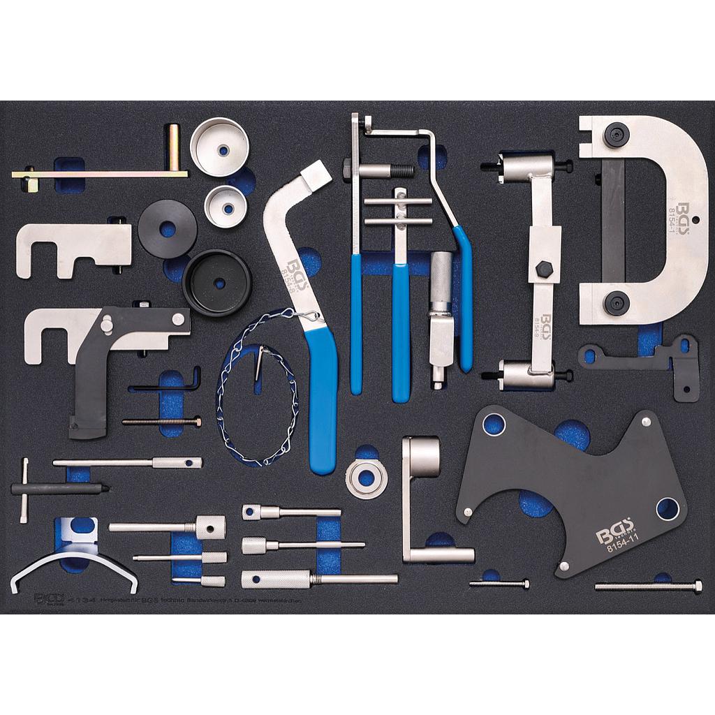 Werkstattwageneinlage 3/3: Motor-Einstellwerkzeug-Satz | für Renault, Nissan, Opel, Volvo