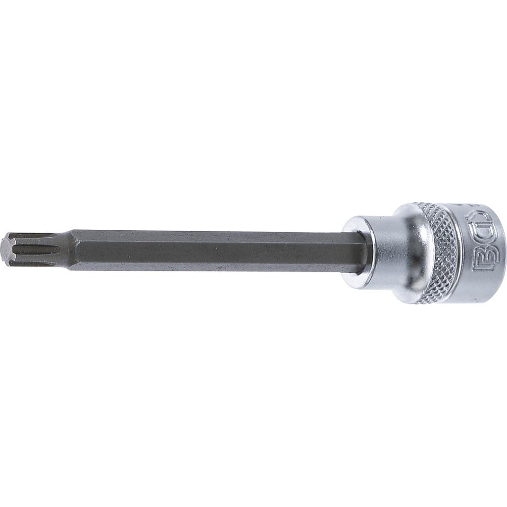 Bit-Einsatz | Länge 100 mm | Antrieb Innenvierkant 10 mm (3/8&quot;) | Keil-Profil (für RIBE) M6