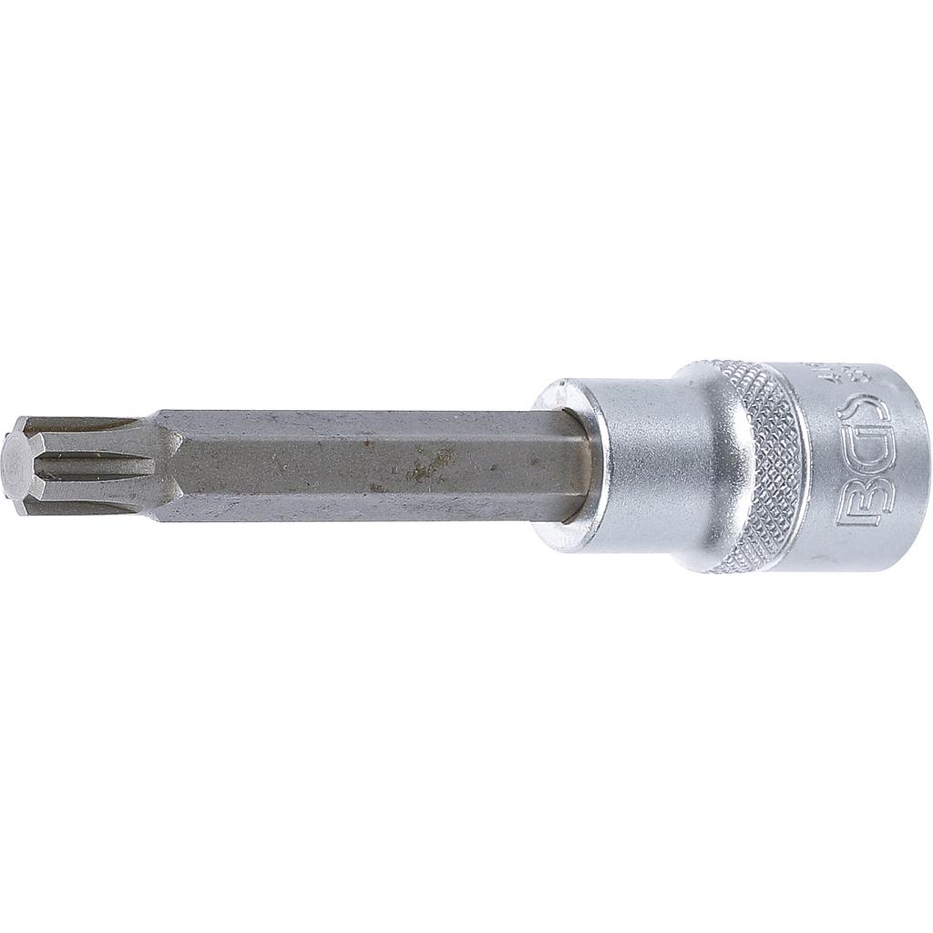 Bit-Einsatz | Länge 100 mm | Antrieb Innenvierkant 12,5 mm (1/2&quot;) | Keil-Profil (für RIBE) M10