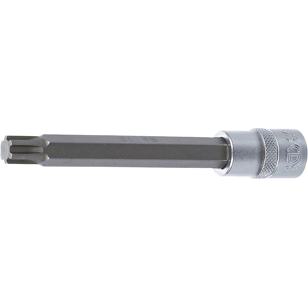 Bit-Einsatz | Länge 140 mm | Antrieb Innenvierkant 12,5 mm (1/2&quot;) | Keil-Profil (für RIBE) M12