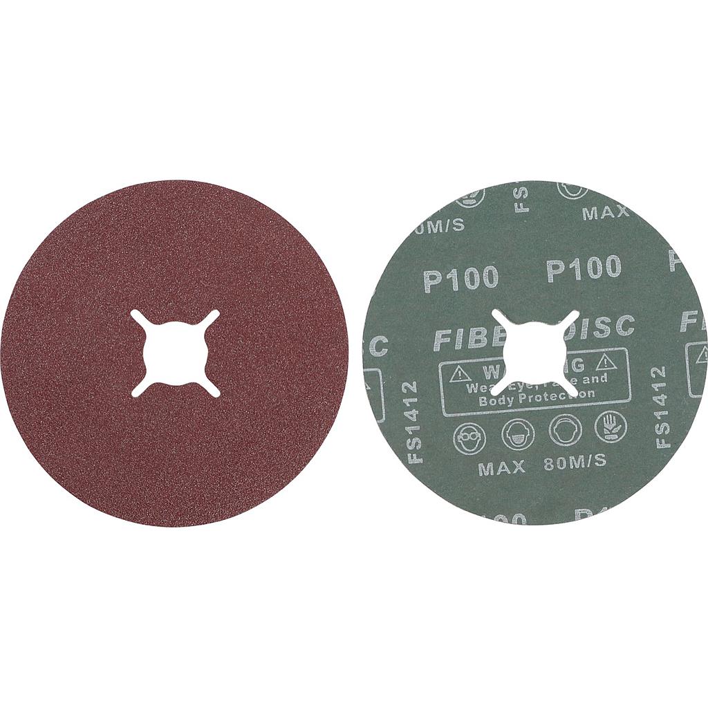 Fiber-Schleifscheiben-Satz | Körnung 100 | Aluminiumoxid | 10-tlg.