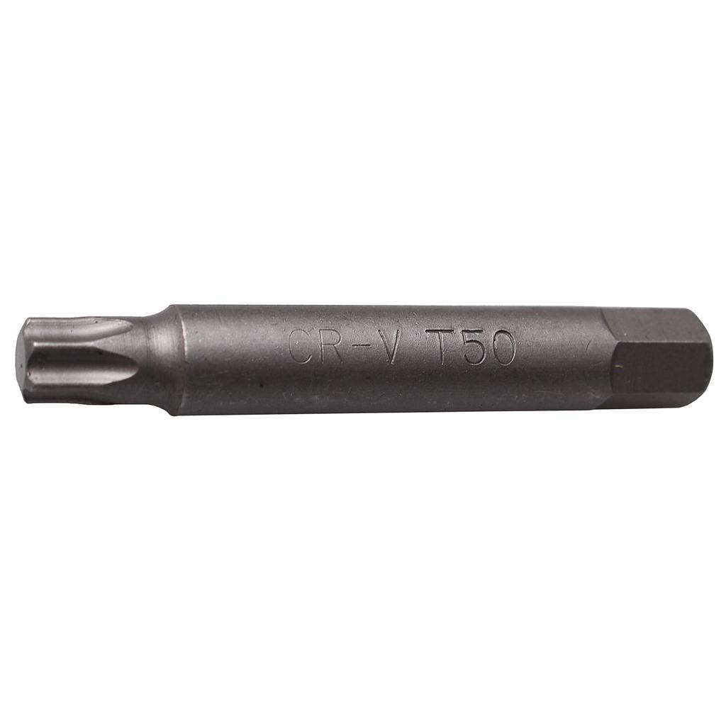 Bit, lang | Antrieb Aussensechskant 10 mm (3/8&quot;) | T-Profil (für Torx) T50