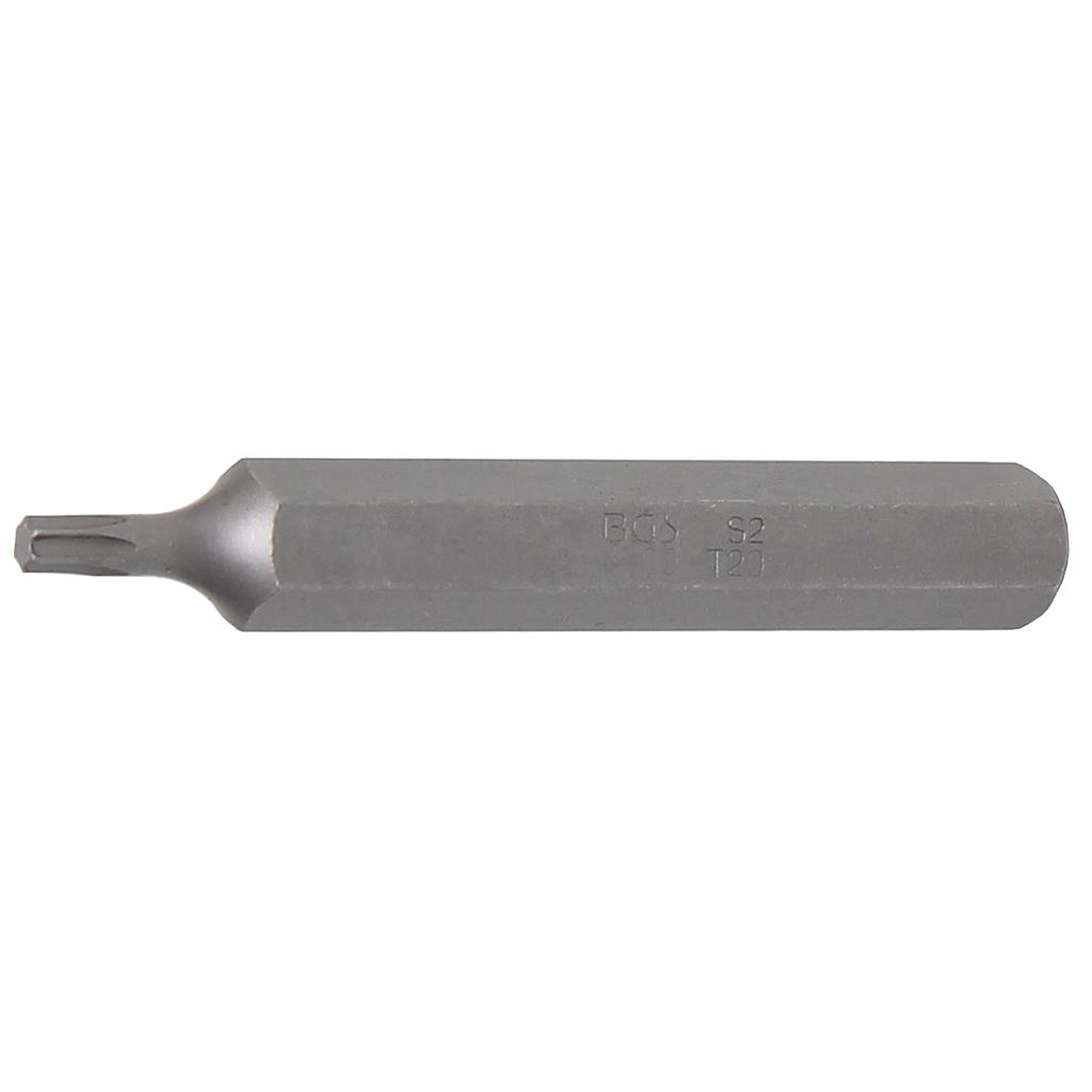Bit | Länge 75 mm | Antrieb Aussensechskant 10 mm (3/8&quot;) | T-Profil (für Torx) T20