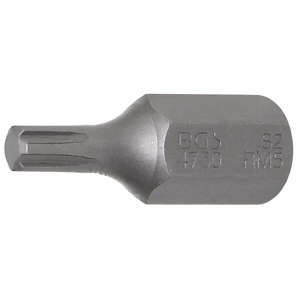 Bit | Antrieb Aussensechskant 10 mm (3/8&quot;) | Keil-Profil (für RIBE) M5