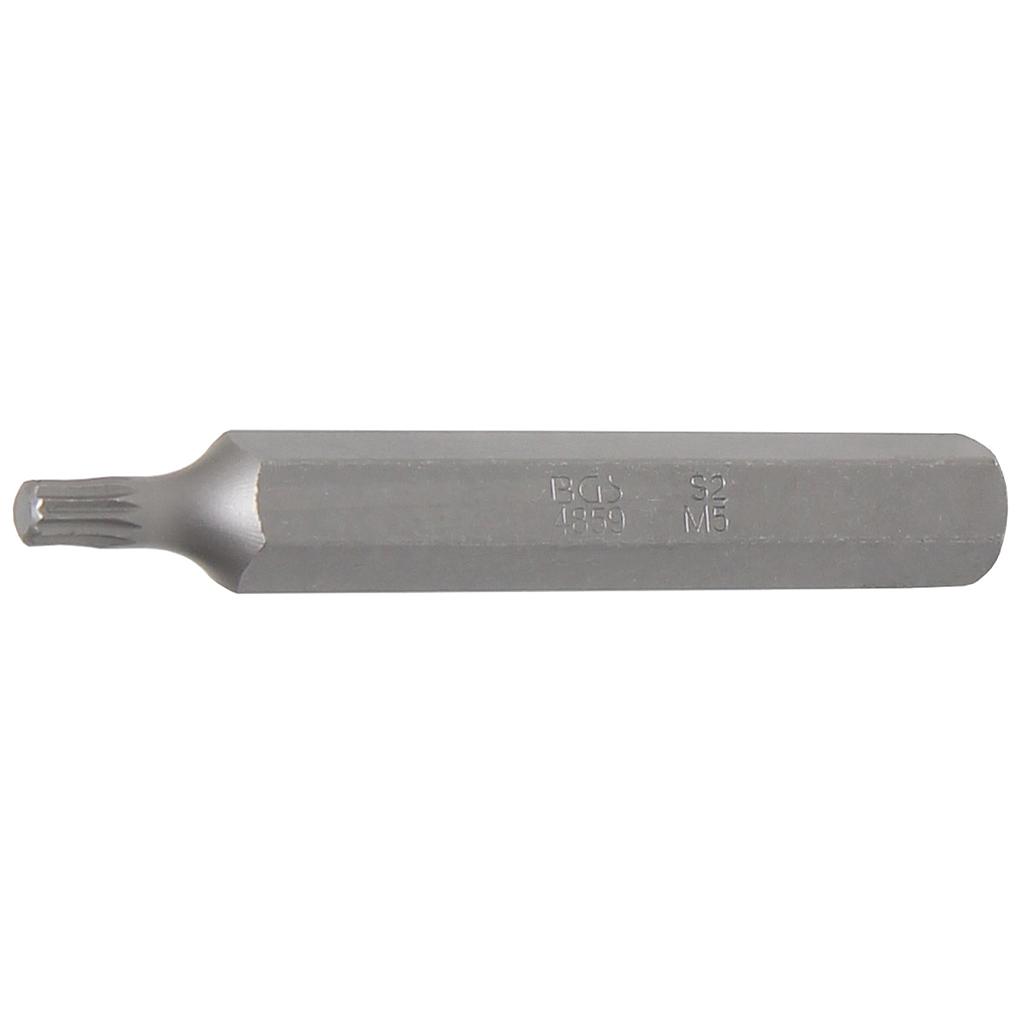 Bit | Länge 75 mm | Antrieb Aussensechskant 10 mm (3/8&quot;) | Innenvielzahn (für XZN) M5