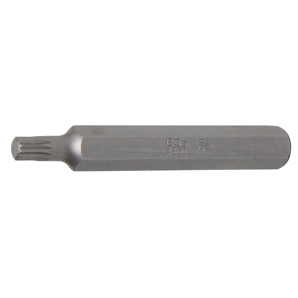 Bit | Länge 75 mm | Antrieb Aussensechskant 10 mm (3/8&quot;) | Innenvielzahn (für XZN) M6