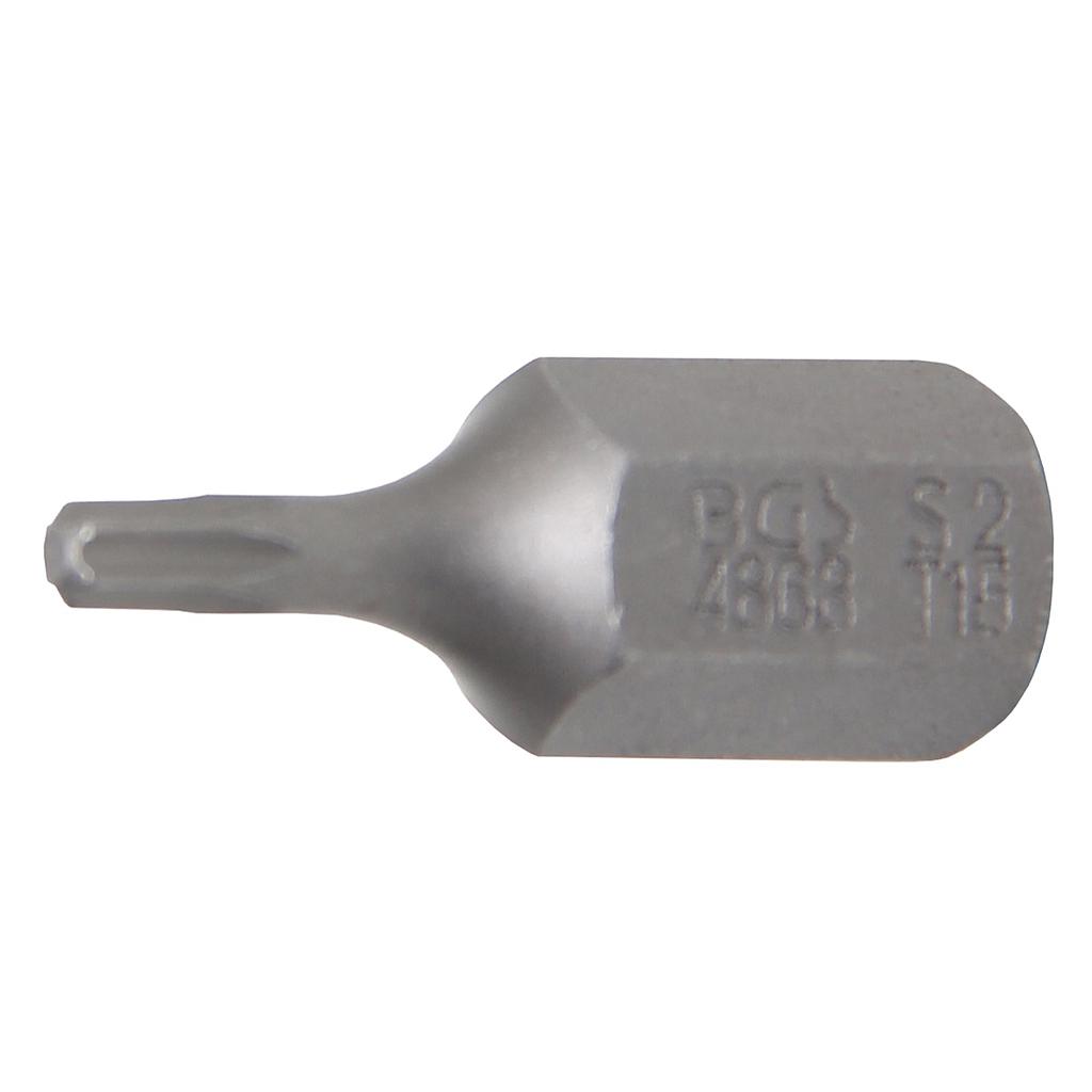 Bit | Antrieb Aussensechskant 10 mm (3/8&quot;) | T-Profil (für Torx) T15
