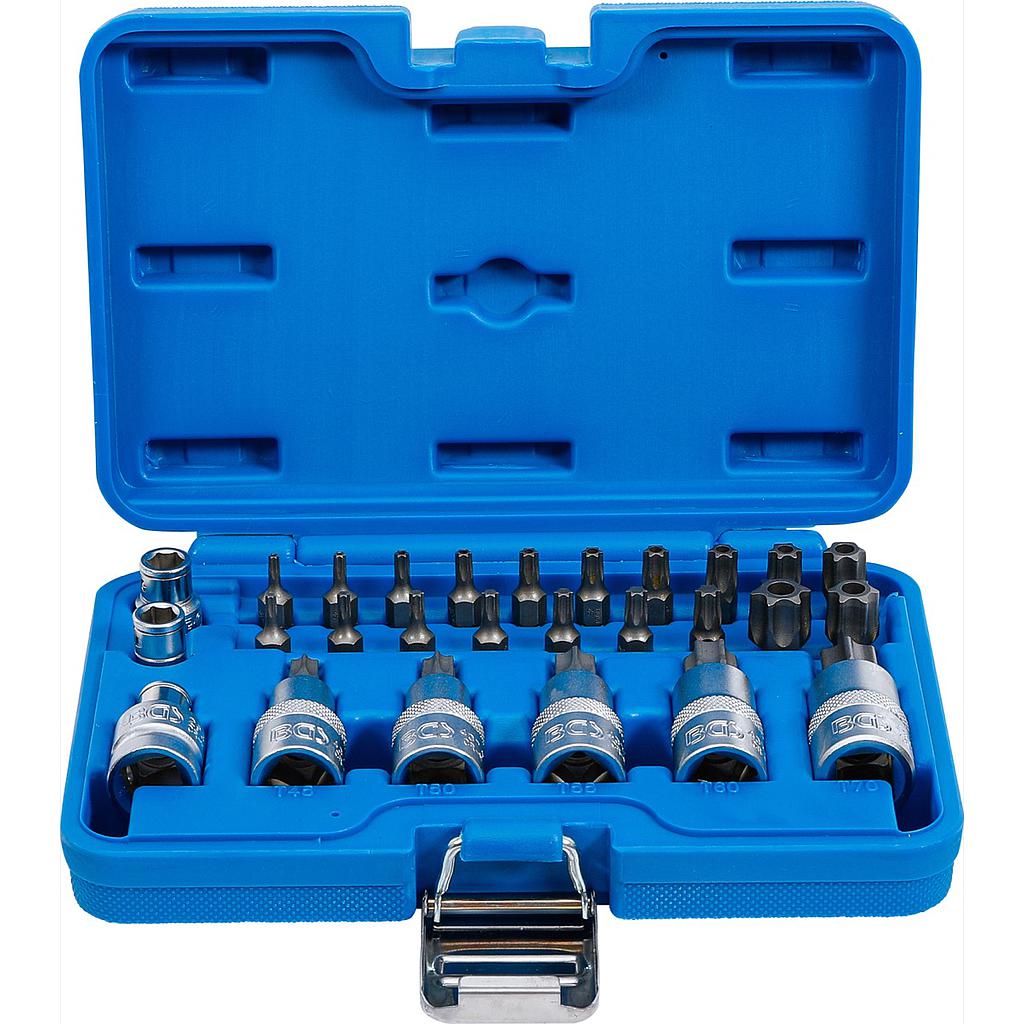 Bit- und Bit-Einsatz-Satz | 12,5 mm (1/2&quot;) | T-Profil (für Torx) | 27-tlg.