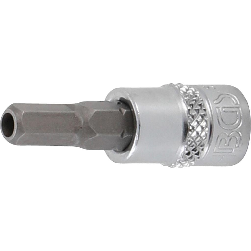 Bit-Einsatz | Antrieb Innenvierkant 6,3 mm (1/4&quot;) | Innensechskant mit Bohrung 5 mm