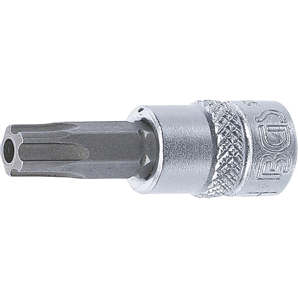 Bit-Einsatz | Antrieb Innenvierkant 6,3 mm (1/4&quot;) | TS-Profil (für Torx Plus) mit Bohrung TS40