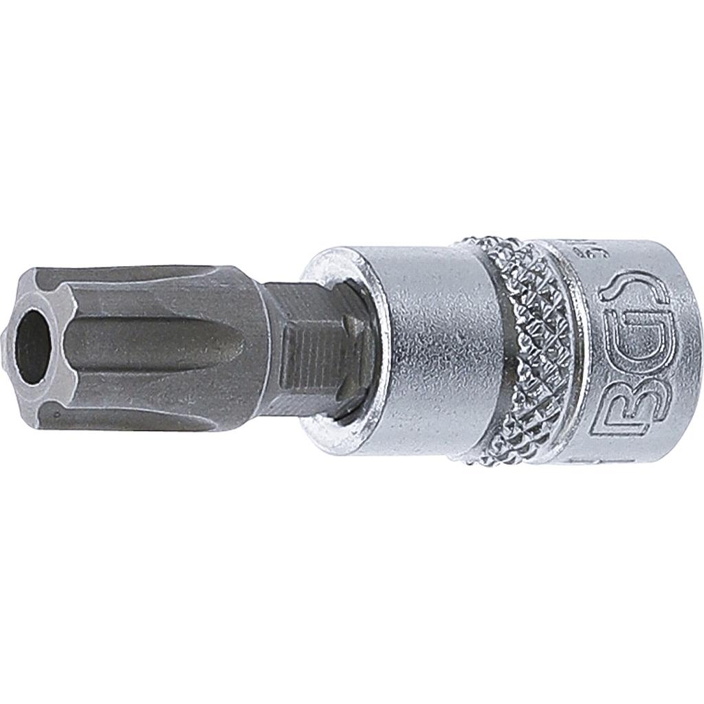 Bit-Einsatz | Antrieb Innenvierkant 6,3 mm (1/4&quot;) | TS-Profil (für Torx Plus) mit Bohrung TS50