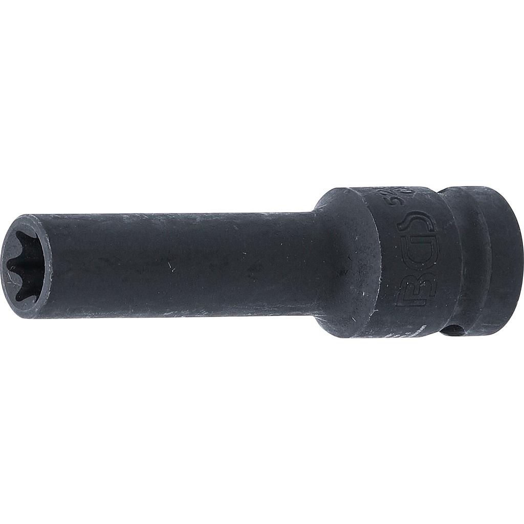 Kraft-Steckschlüssel-Einsatz E-Profil, tief | Antrieb Innenvierkant 12,5 mm (1/2&quot;) | SW E12