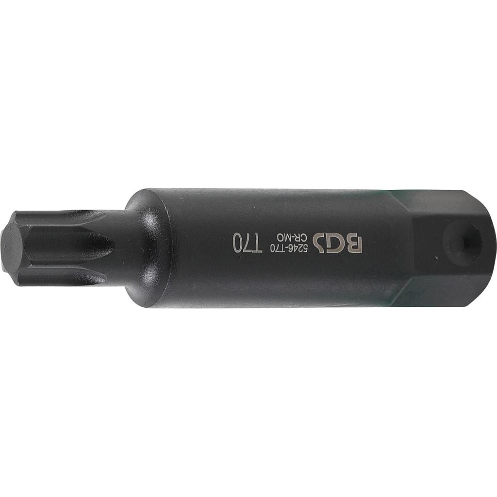 Bit | Länge 100 mm | Antrieb Aussensechskant 22 mm | T-Profil (für Torx) T70