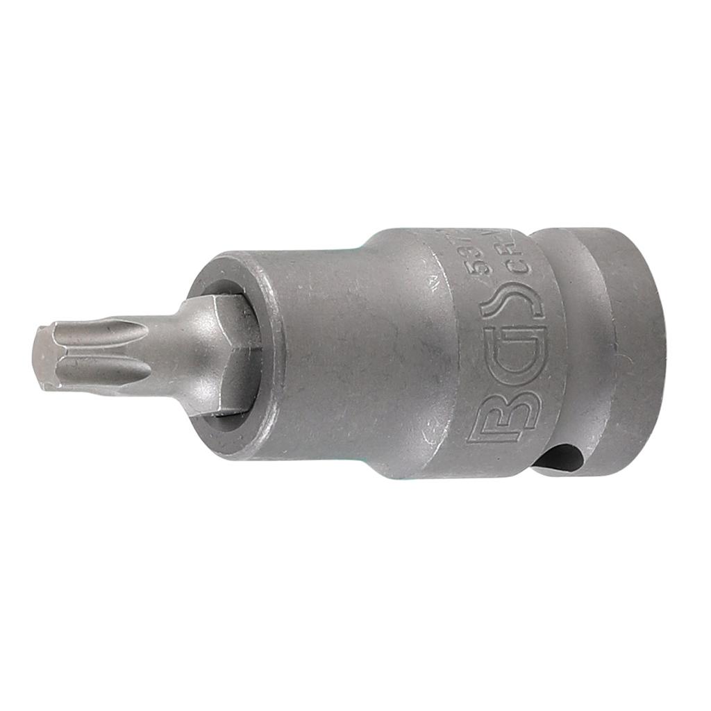 Kraft-Bit-Einsatz | Länge 55 mm | Antrieb Innenvierkant 12,5 mm (1/2") | T-Profil (für Torx) T40