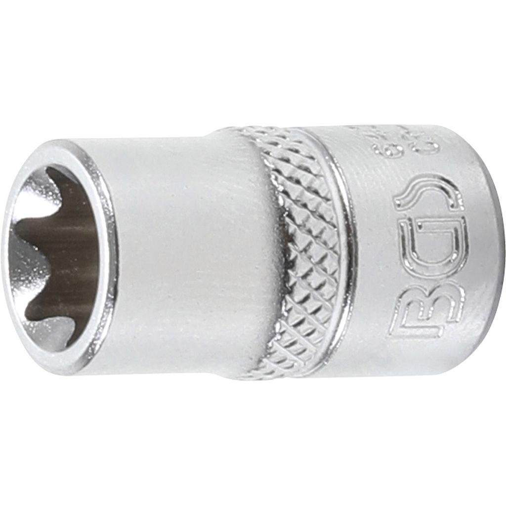 Steckschlüssel-Einsatz E-Profil | Antrieb Innenvierkant 6,3 mm (1/4&quot;) | SW E11