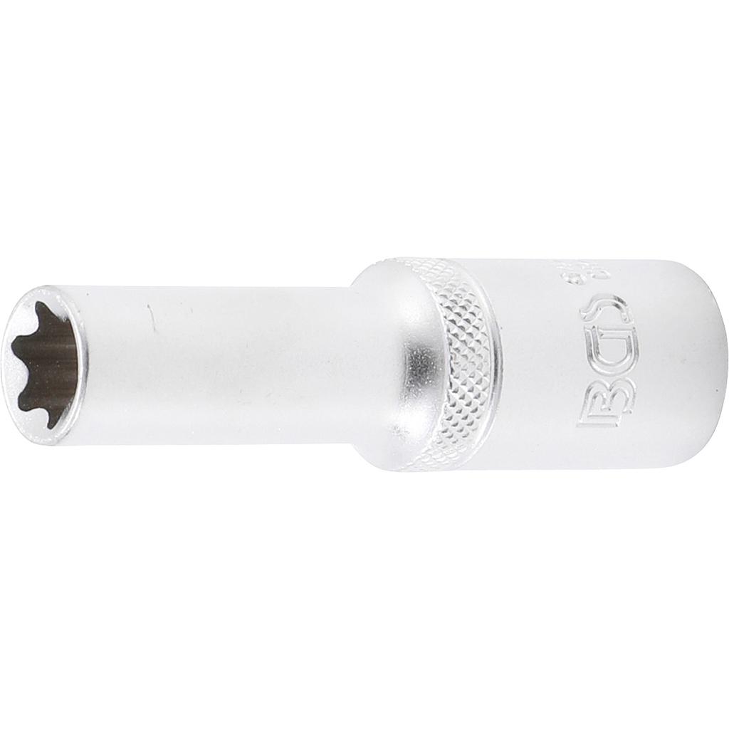 Steckschlüssel-Einsatz E-Profil, tief | Antrieb Innenvierkant 12,5 mm (1/2&quot;) | SW E14