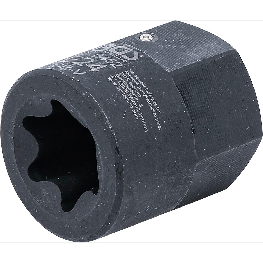 Bremssattel-Einsatz | E-Profil (für Torx) | für MAN TGA | Antrieb Aussensechskant 30 mm | SW E24