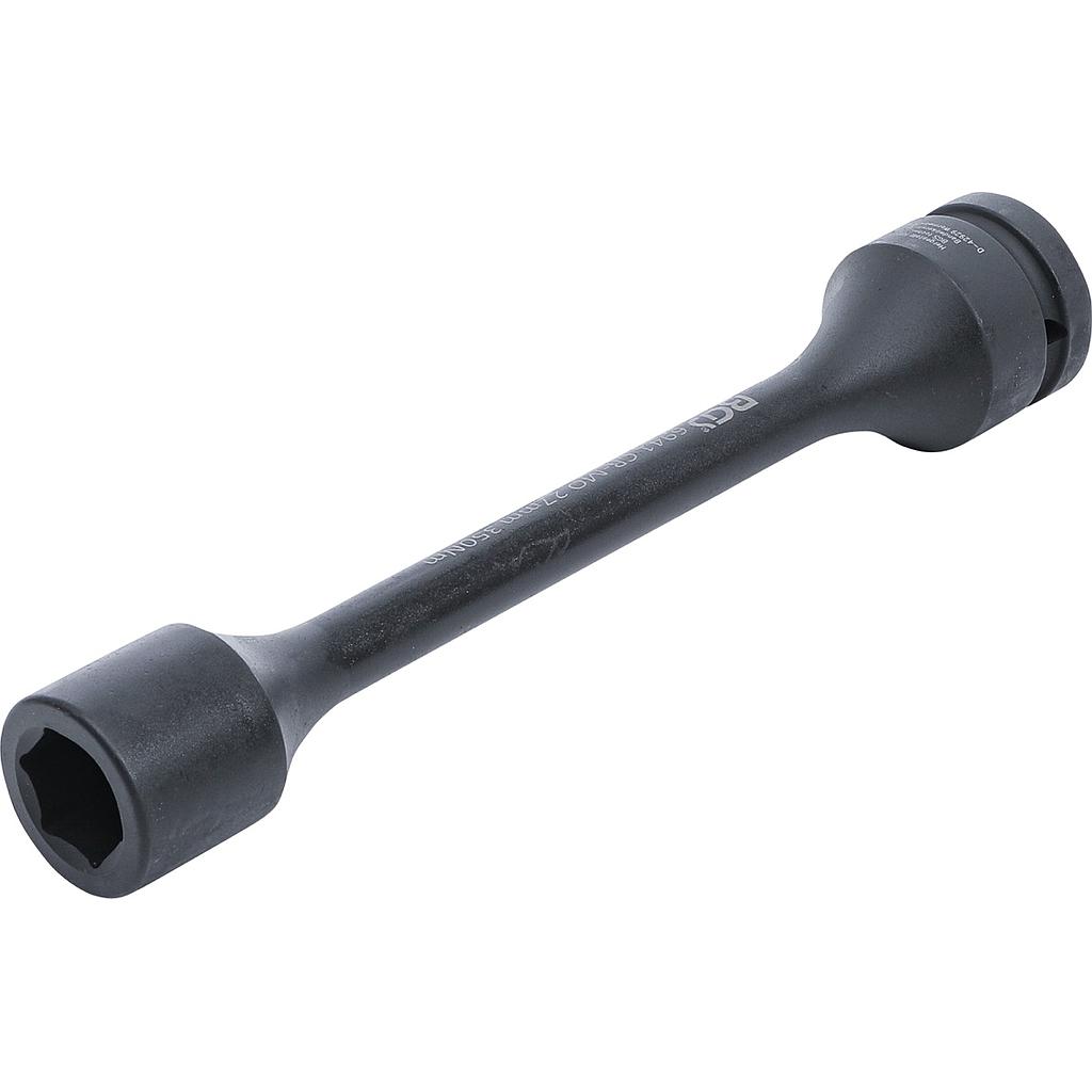 Torsions-Kraft-Steckschlüssel-Einsatz Sechskant | Antrieb Innenvierkant 25 mm (1&quot;) | SW 27 mm | 350 Nm