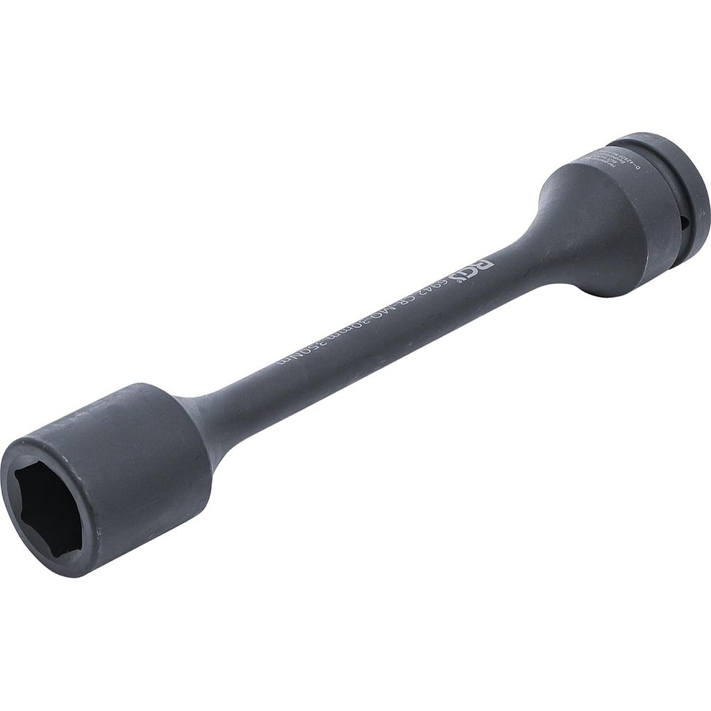 Torsions-Kraft-Steckschlüssel-Einsatz Sechskant | Antrieb Innenvierkant 25 mm (1&quot;) | SW 30 mm | 350 Nm