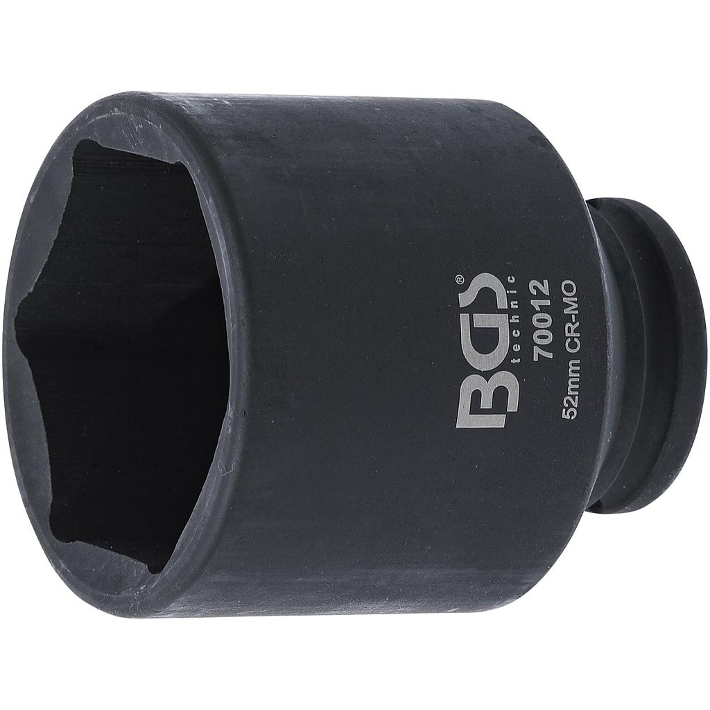 Kraft-Steckschlüssel-Einsatz Sechskant | Antrieb Innenvierkant 12,5 mm (1/2&quot;) | SW 52 mm