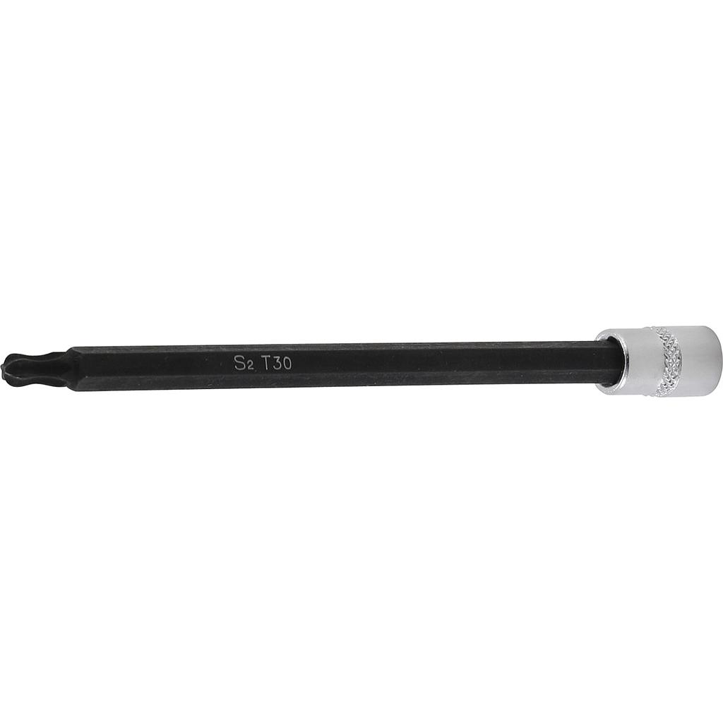 Bit-Einsatz | Antrieb Innenvierkant 6,3 mm (1/4&quot;) | T-Profil (für Torx) mit Kugelkopf T30