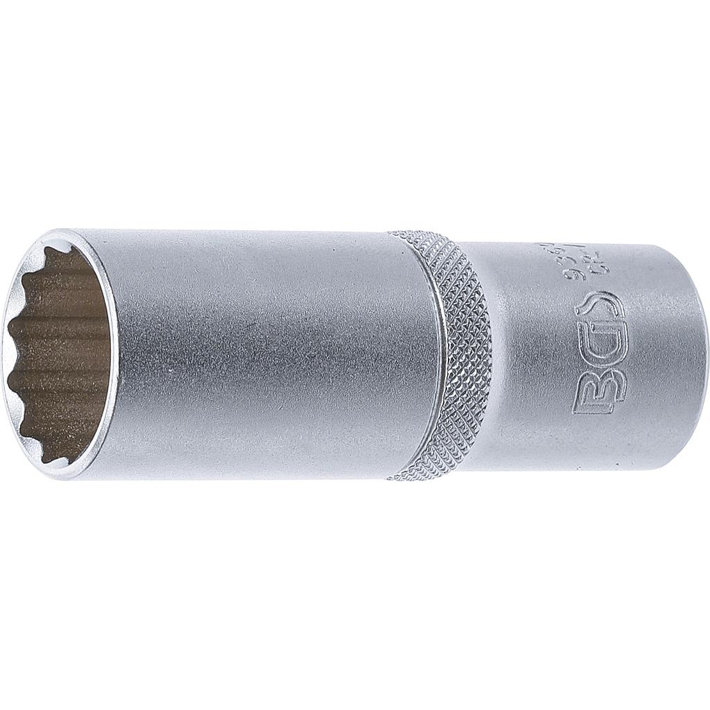 Steckschlüssel-Einsatz Zwölfkant, tief | Antrieb Innenvierkant 12,5 mm (1/2&quot;) | SW 21 mm