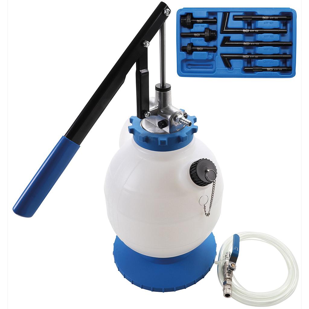 Getriebeöl-Befüllgerät mit Handpumpe | mit 8 Adaptern | 7 l