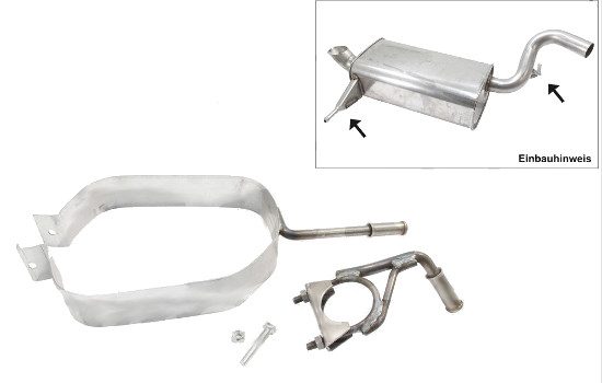 Grande bride pour pot d`échappement C5 III / 407/508