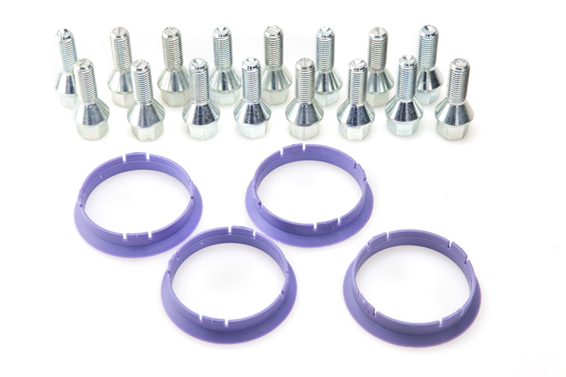 Schraubenkit SGK184 (20 x Schrauben Kegel 60° M14 x 1.5 L28 + Zentrierringe 66.1-60.1)