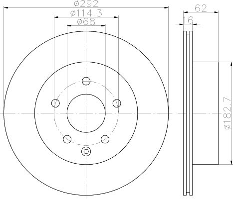 Disque de frein Koleos arrière